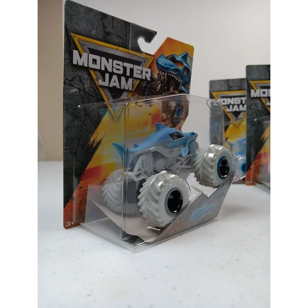 Monster Jam “Megalodon” Truck Set Of 4 Spin Master 1:64 Series 01
